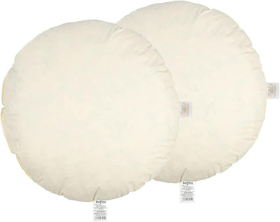 beties „Publik“ Federkissen Rundkissen 2er Set ca. 60 cm rund Ø Rundkissen Bodenkissen Kopfkissen (e