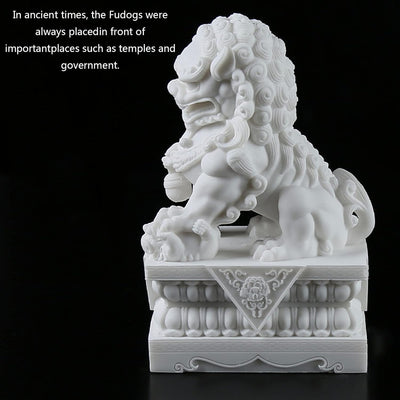 Wächter Löwen-Figur,Chinesische Feng Shui Skulptur Deko,FOO Dogs Statue,Kunsthandwerk,Ornamente für