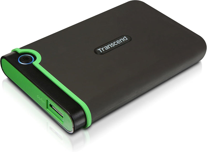 Transcend 2TB USB 3.1 Gen 1 StoreJet 25M3S Rugged External Hard Drive TS2TSJ25M3S grau - grün 2TB Si