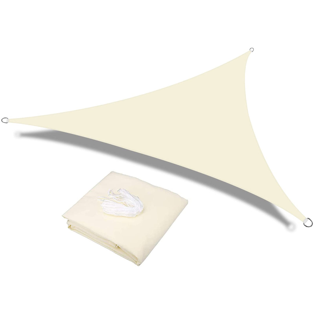 Sonnensegel Dreieck 2 x 2 x 2m Wasserdicht Sonnenschutz inkl Befestigungsseile PES Polyester mit UV