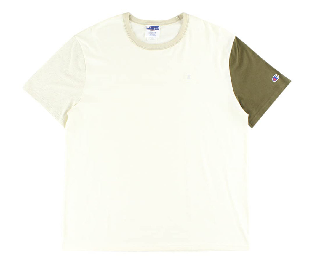 Champion Herren Classic Jersey T-Shirt XXL Cremefarben / Hellbeige / Gebrochenes Weiss, XXL Cremefar