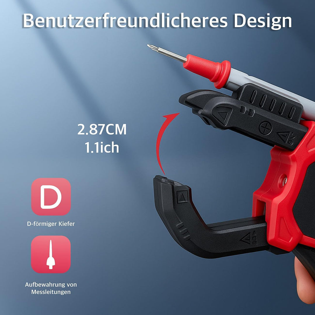 revolt Multimeter: Strommesszange AC & DC, Strom, Spannung bis 600 Volt, True RMS-4000 (Zangenampere