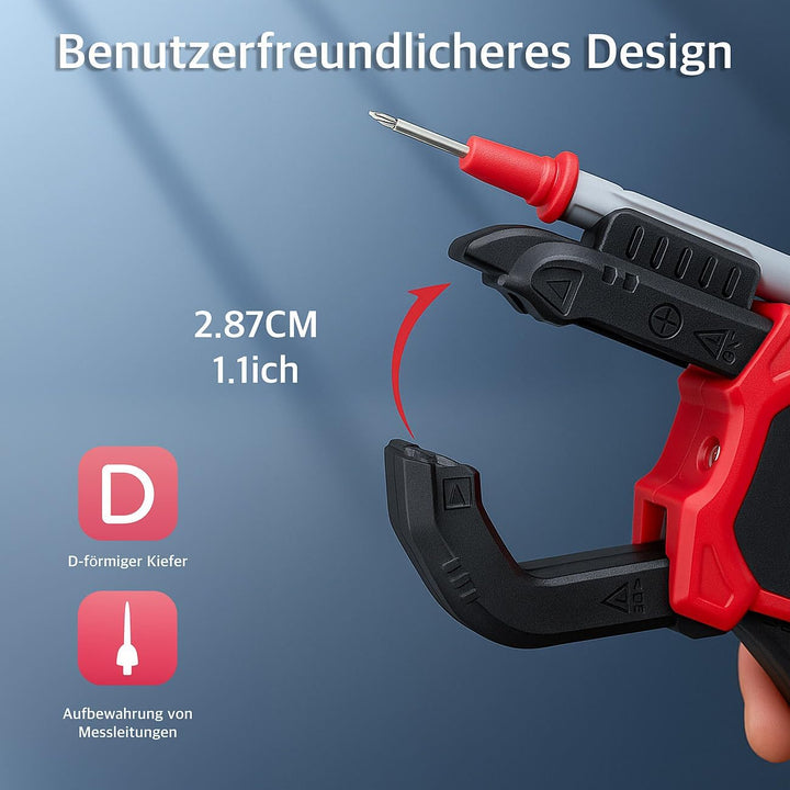 revolt Multimeter: Strommesszange AC & DC, Strom, Spannung bis 600 Volt, True RMS-4000 (Zangenampere