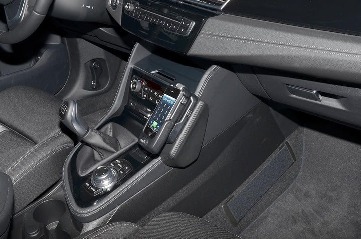 KUDA 1725 Halterung Kunstleder schwarz für BMW 2er Active Tourer (F45, F46) ab 2015, 1725