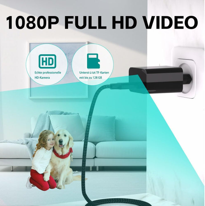 64GB Mini Kameras 1080P Tragbare Kleine Videokamera USB Mini Überwachungskamera mit Infrarot Nachtsi