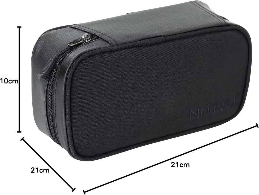 Nitro Pencil Case XL Inkl. Geo Dreieick & Stundenplan, Federmäppchen, Schlampermäppchen, Faulenzer B