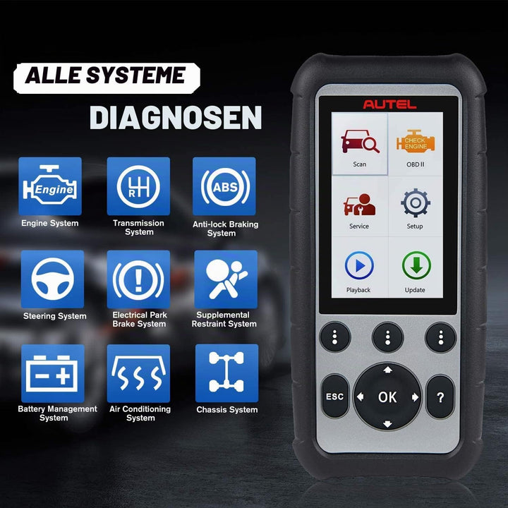 Autel MaxiDiag MD806 Pro Auto Diagnosegerät, 2024 Neuestes Alle System Diagnose und Ölreset, EPB, SA