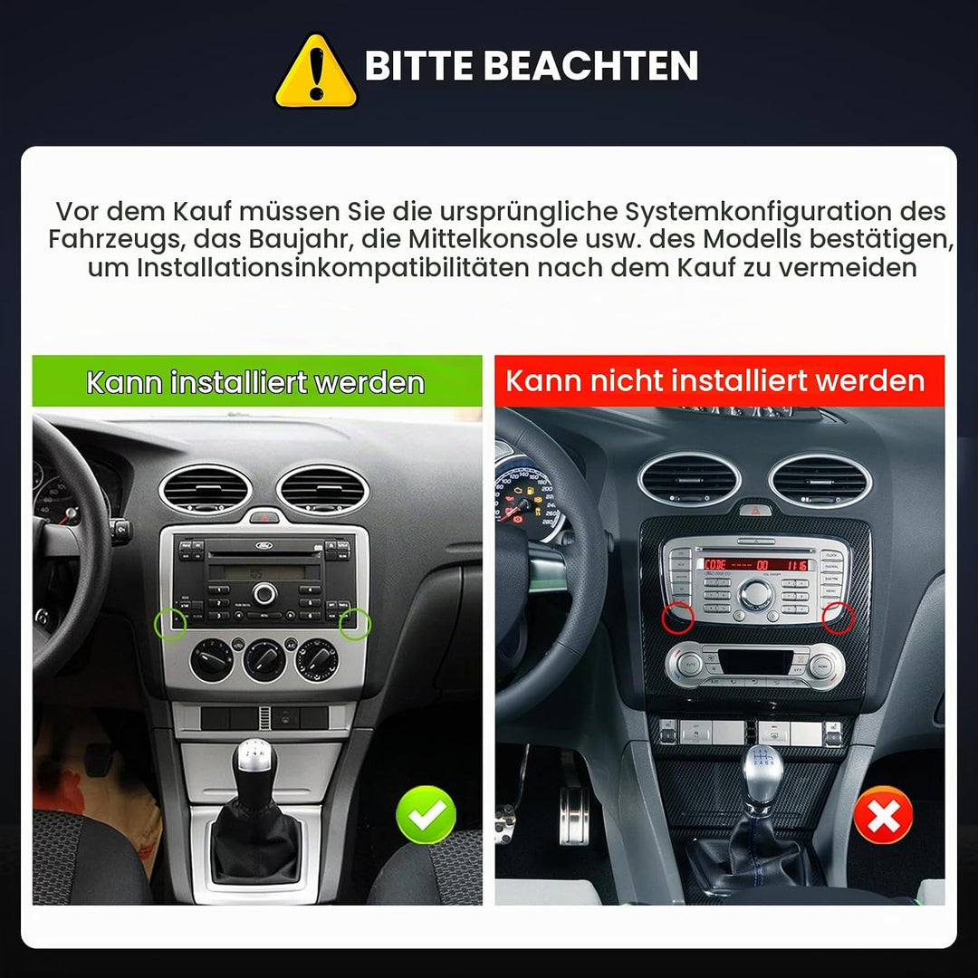 [8Cores 4G+64G] Hikity Autoradio Android 13 Für Ford Transit Focus Fiesta Mondeo S-Max 7&