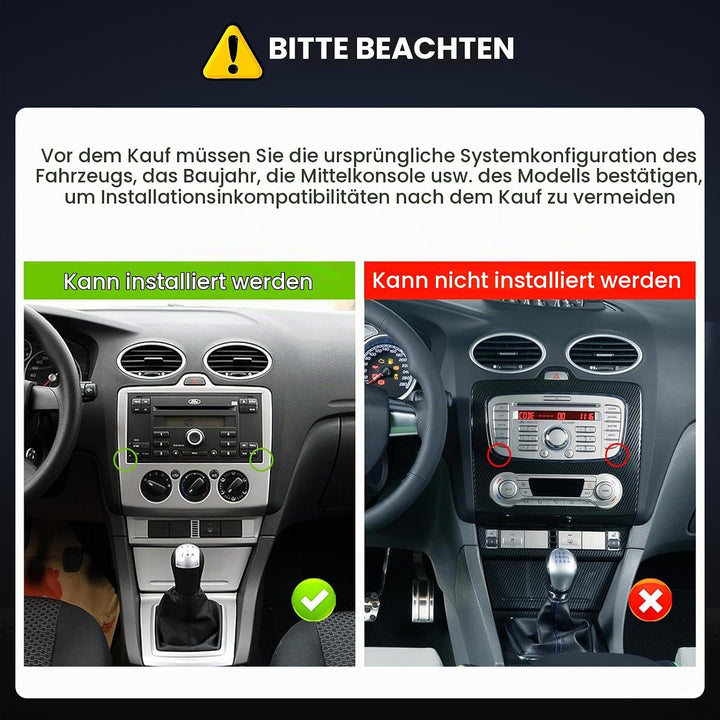 [8Cores 4G+64G] Hikity Autoradio Android 13 Für Ford Transit Focus Fiesta Mondeo S-Max 7&