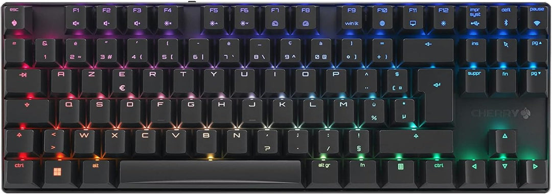 CHERRY MX 8.2 TKL Wireless, kabellose mechanische Gaming-Tastatur ohne Nummernblock, Französisches L