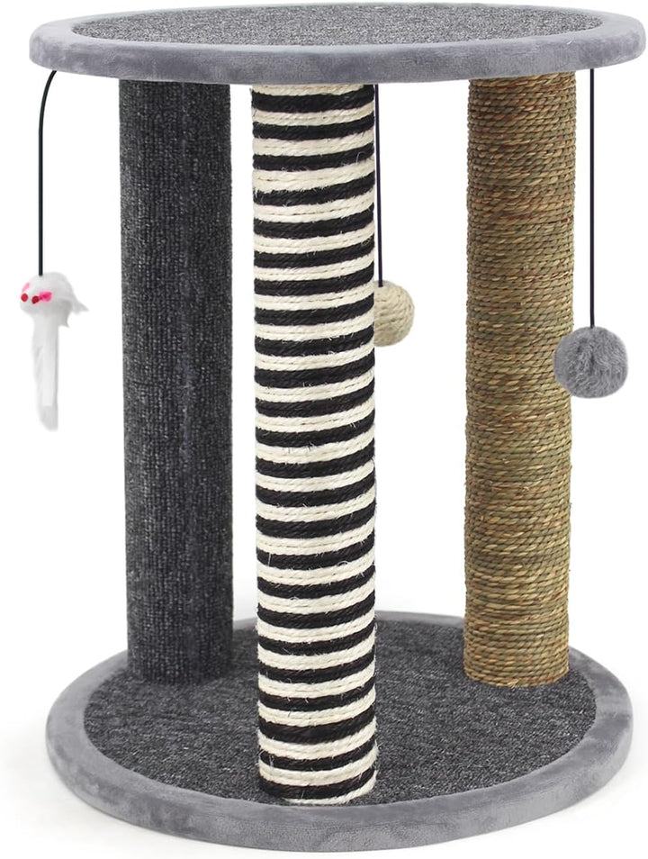 SONGWAY Kratzbaum mit Liegeplatz für Katze – Stabile Kratzsäule für Katzen Klein, Katzen Kratzmöbel,