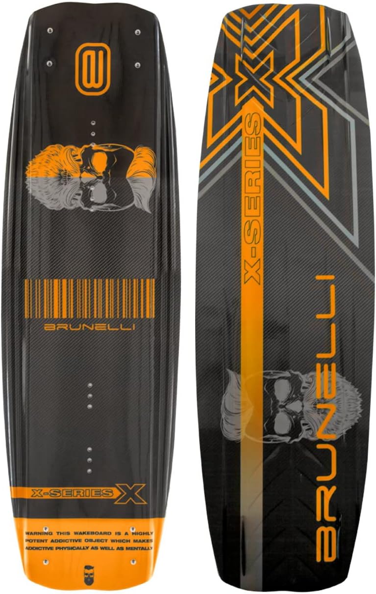 Brunelli Carbon Wakeboard Set 138 cm Wake Binding Wakeboardbindung S/M (38-42), S/M (38-42)