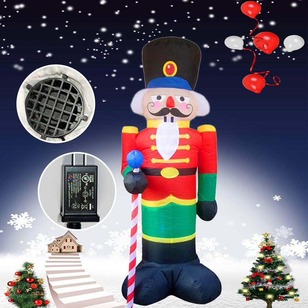 240cm Aufblasbare Weihnachtsdekoration, Nussknacker Soldat Weihnachten Aufblasbare Modell Weihnachts
