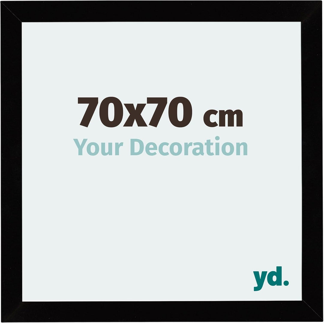 yd. Your Decoration - Bilderrahmen 70x70 cm - Bilderrahmen aus MDF mit Acrylglas - Antireflex - Ausg