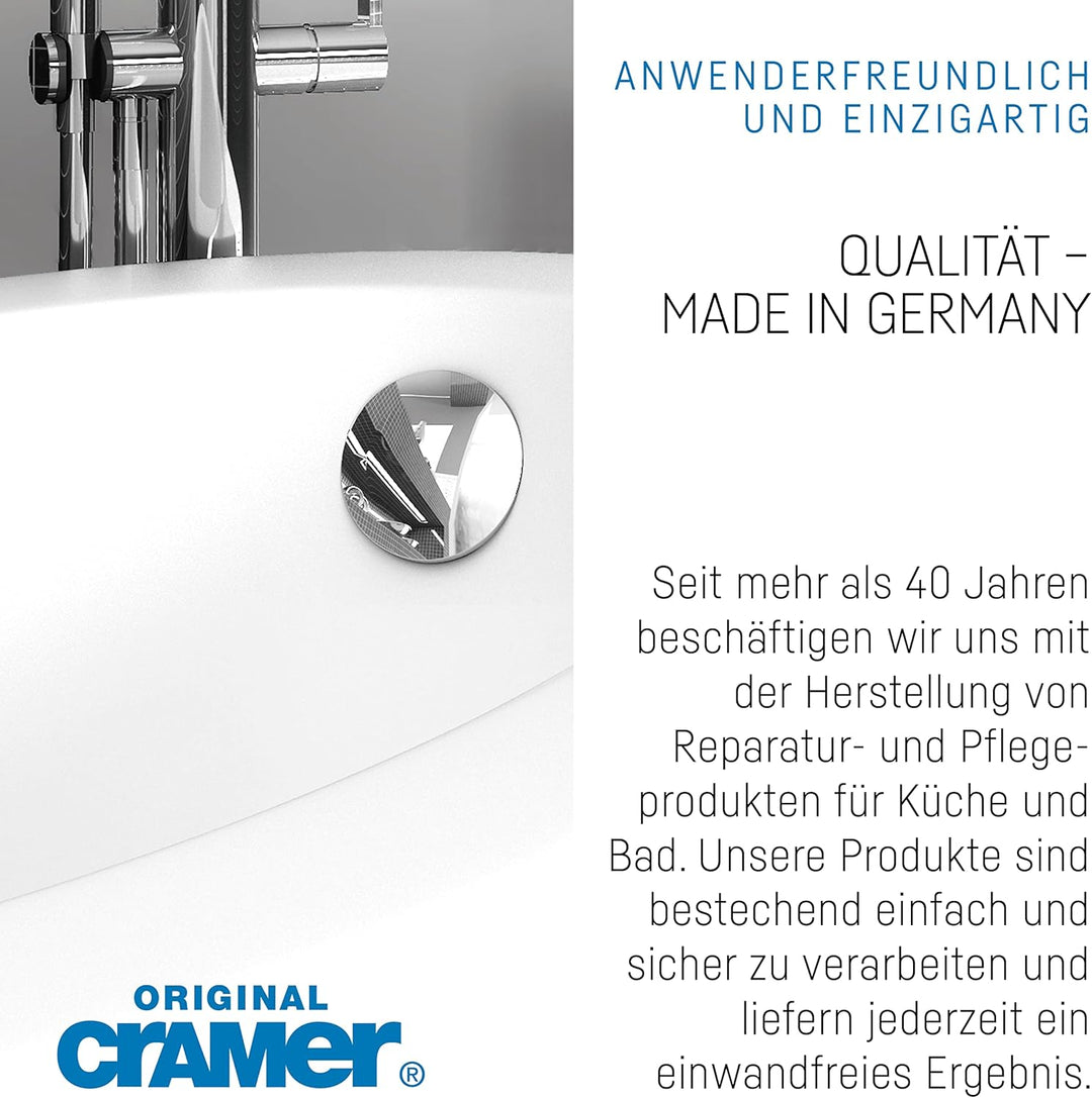Cramer Reparatur Set jasmin matt - für Badewannen, Duschwannen & Waschbecken - professionelle Lösung