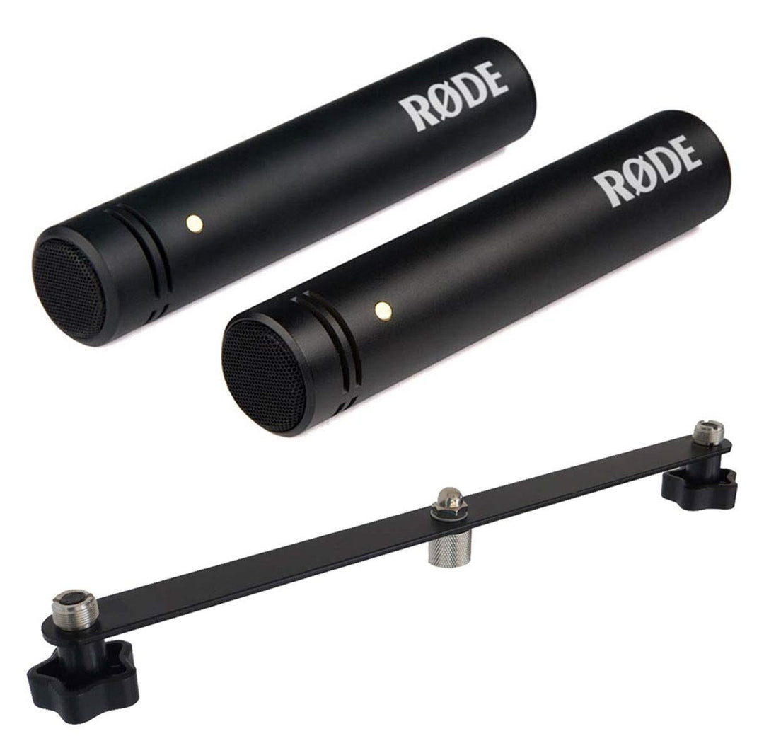 Rode M5 Matched Pair Stereo-Mikrofon Paar + keepdrum Stereobar Mikrofon-Schiene