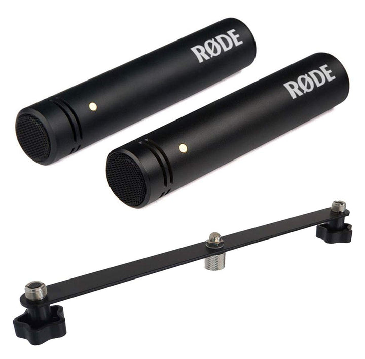 Rode M5 Matched Pair Stereo-Mikrofon Paar + keepdrum Stereobar Mikrofon-Schiene