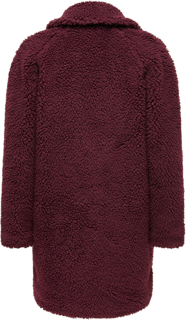 ONLY Female Teddyfell Mantel ONLNEWAURELIA Teddyfell Mantel XS Port Royale, XS Port Royale