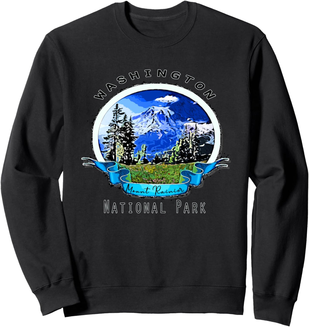 Mount Rainier National Park Washington Keepsake Sweatshirt