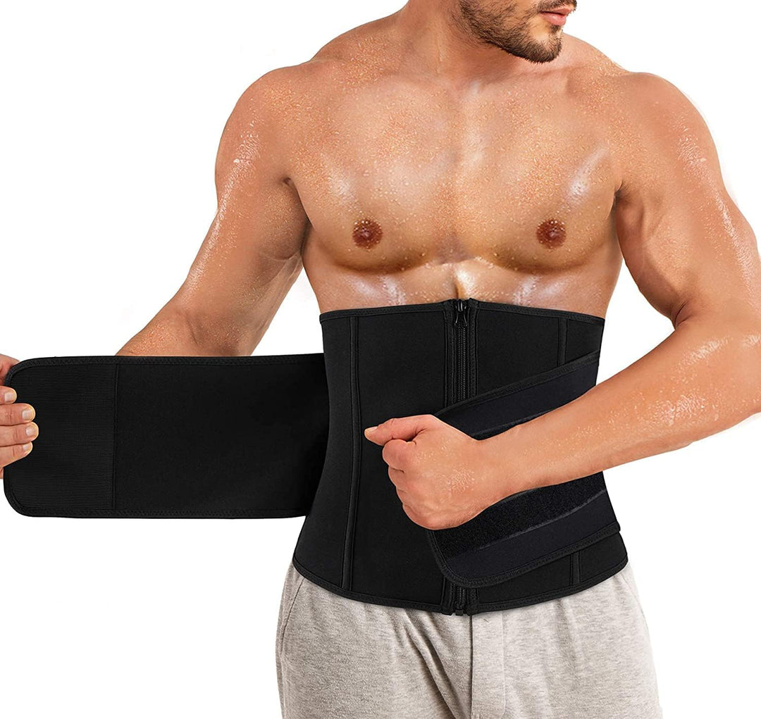 Gotoly Herren Bauchweggürtel Sport Fitnessgürtel Body Shaper Schwitzgürtel Verstellbarer Neopren Sau
