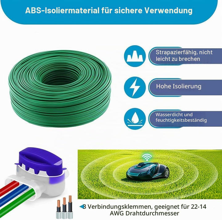 60m Universal Begrenzungskabel Mähroboter,Begrenzungsdraht Mähroboter,Mähroboter Kabel Ø2,7mm,Rasenm