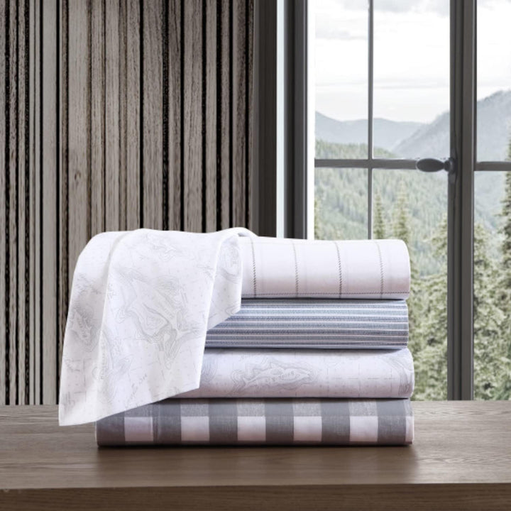 Eddie Bauer Bettwäsche-Set, Baumwollperkal, knackig und cool, stilvolle Wohnkultur, Full, Lakehouse