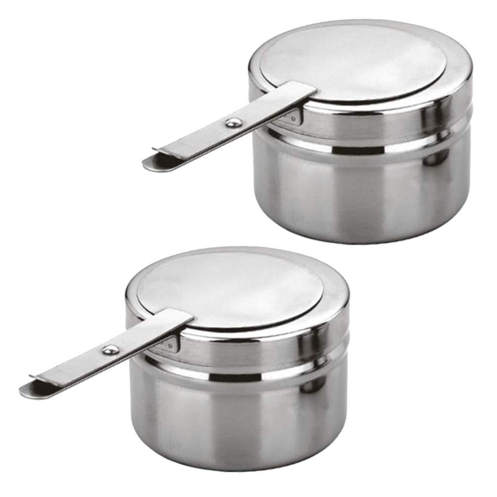 Yardwe Brennstoffhalter aus Edelstahl, 2 Stück, Brennstoffhalter für Chafing Dish Chafing Cafing Hea