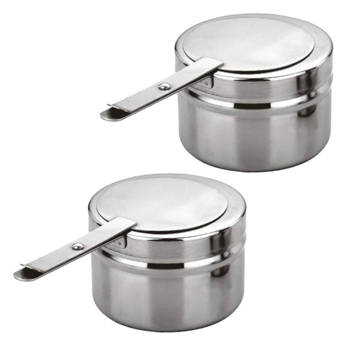 Yardwe Brennstoffhalter aus Edelstahl, 2 Stück, Brennstoffhalter für Chafing Dish Chafing Cafing Hea