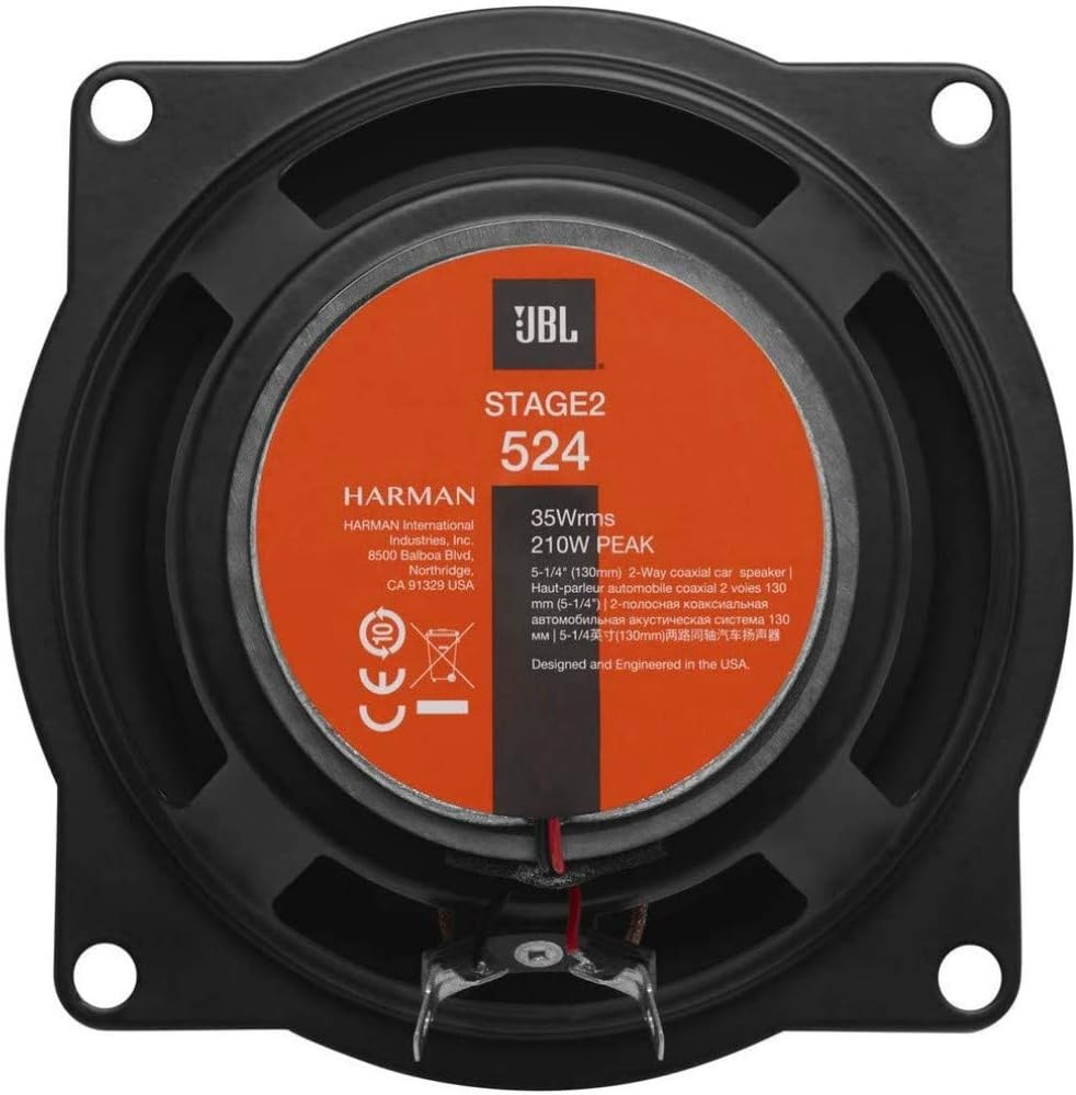 2 Lautsprecher kompatibel mit JBL STAGE2 524 2-Wege-koaxial 5,25" 13,00 cm 130 mm 35 watt rms und 21