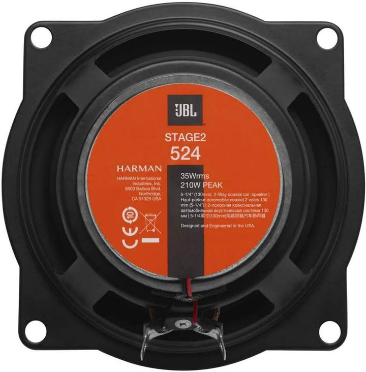 2 Lautsprecher kompatibel mit JBL STAGE2 524 2-Wege-koaxial 5,25" 13,00 cm 130 mm 35 watt rms und 21