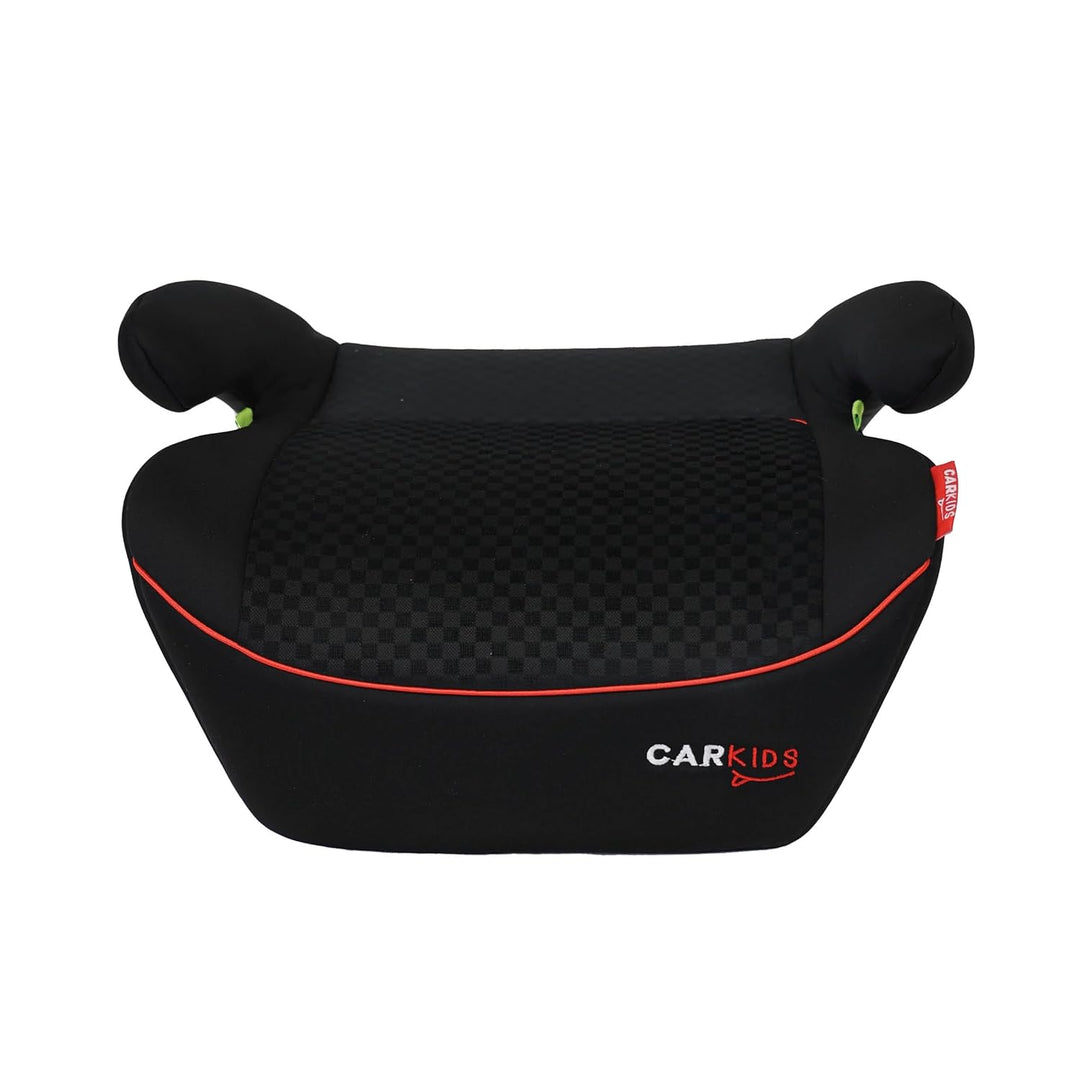 Carkids I-Size Sitzerhöhung Alex 125-150cm Schwarz/Rot Schwartz/Rot, Schwartz/Rot