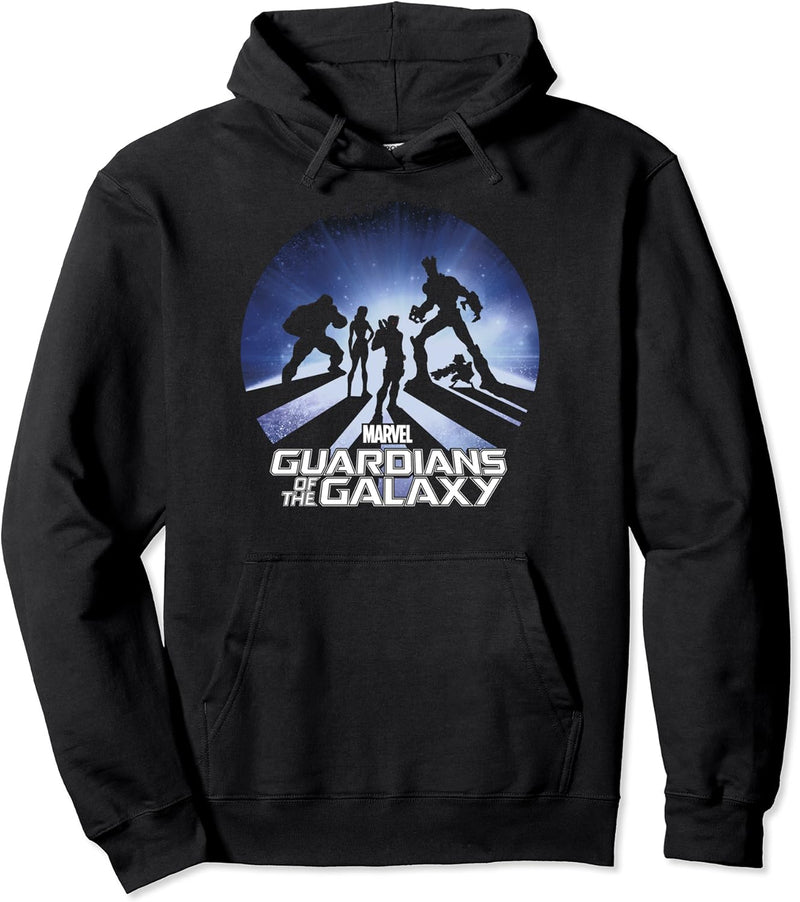 Marvel Guardians Of The Galaxy Group Line Up Silhouette Pullover Hoodie