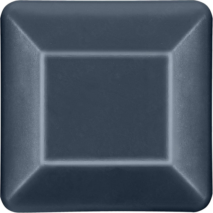 EMFA Zaunpfahlkappe 80x80 mm 10 Stück Anthrazit Pfostenkappe quadratisch Zaunpfostenkappen Zaunabdec