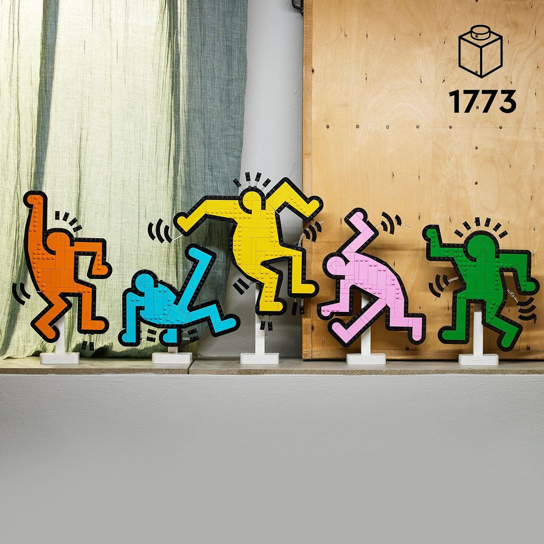 LEGO Art Keith Haring – Tanzende Figuren – Bauset für Erwachsene – Wandkunst oder DIY-Dekoration für