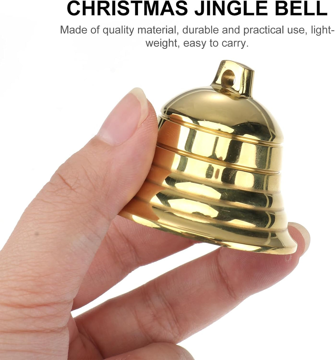 STOBOK 5Cm Weihnachten Schlitten Glocken Ornament Gold Service Glocke Grosse Kranz Weihnachten Abend