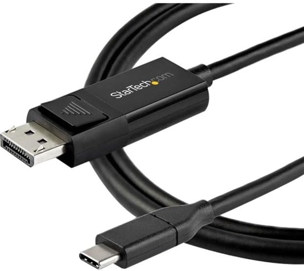 StarTech.com USB-C auf DisplayPort-Kabel (8K 30 Hz, 1m, HBR3, USB-C-Adapter, Thunderbolt 3-kompatibe