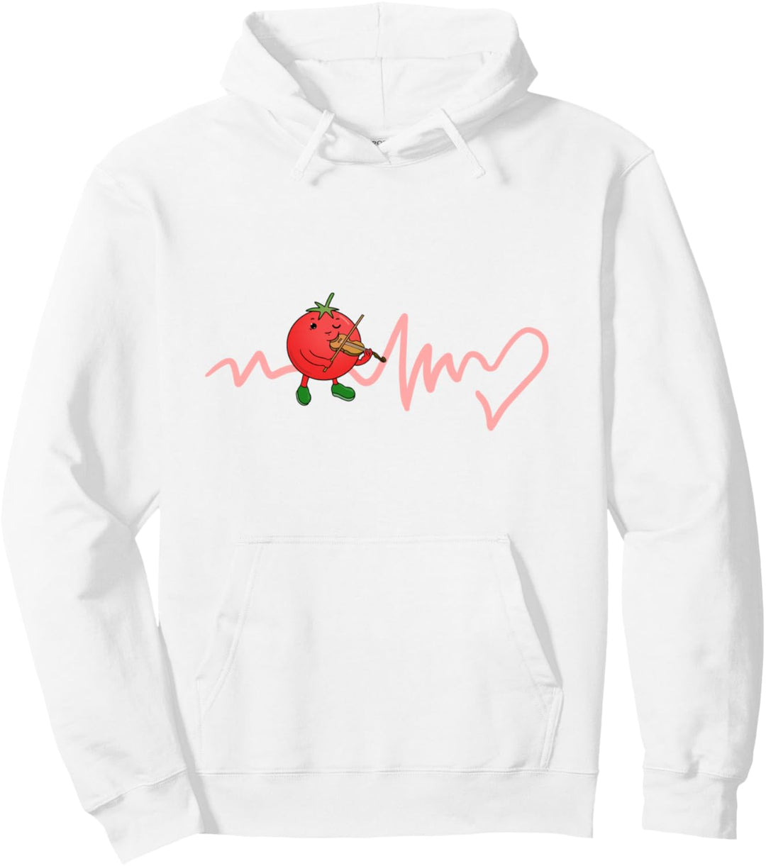Tomato Heartbeat Tomato Spielt Geige Pullover Hoodie