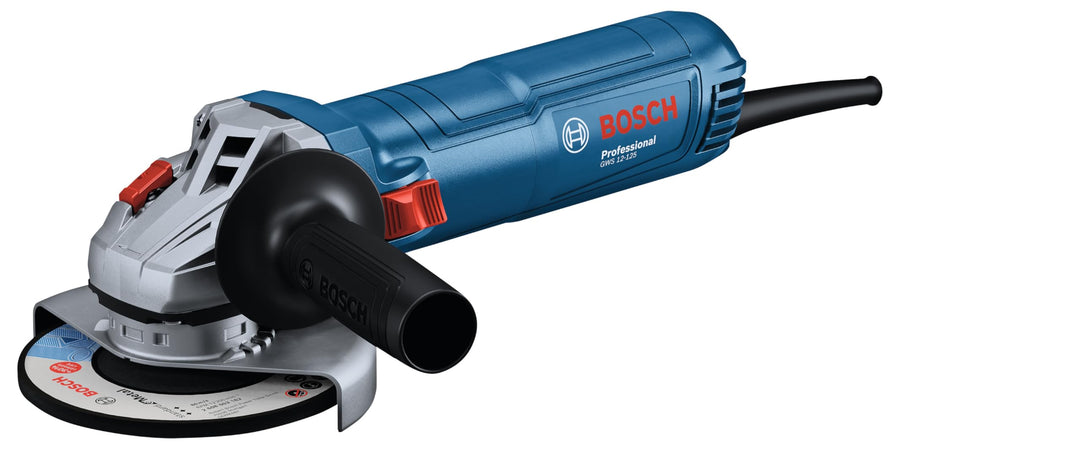 Bosch Professional Winkelschleifer GWS 12-125 (Scheiben-Ø: 125mm, Leistung 1200 W, Wiederanlaufschut