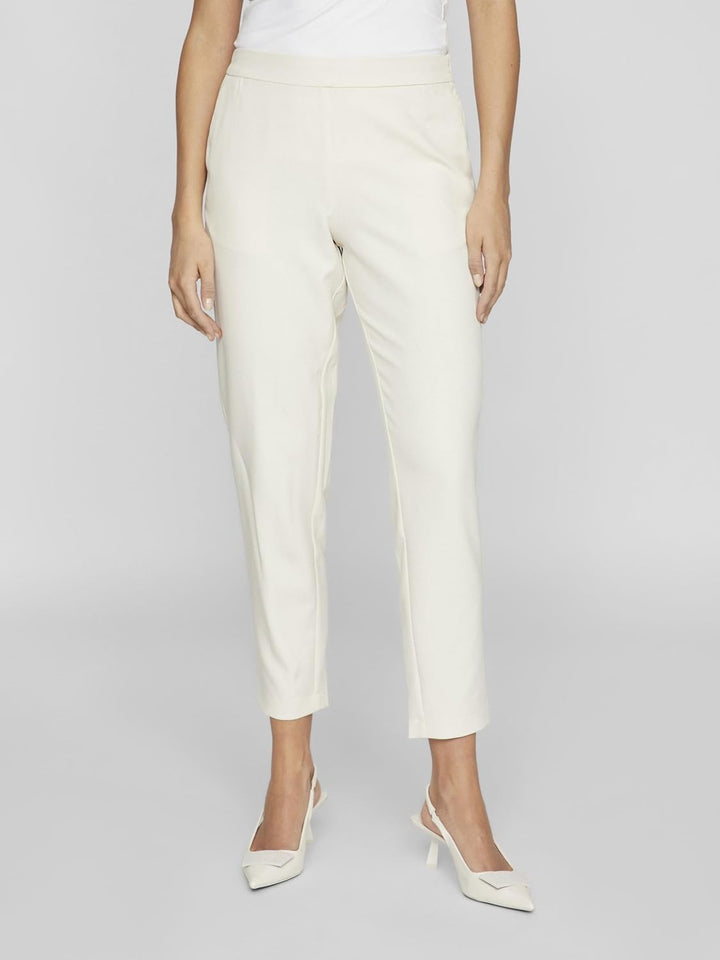 Vila Female Cropped Hose VICARRIE Mid-Rise 38 Birch, 38 Birch