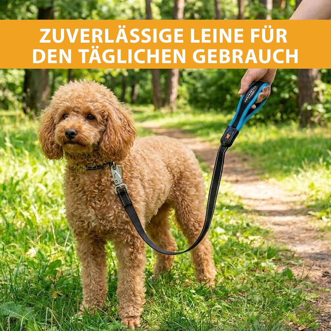 Ferplast Guinzaglio per cani ERGOFLUO MATIC, Guinzaglio per Cani Taglia Piccola, Moschettone con mec