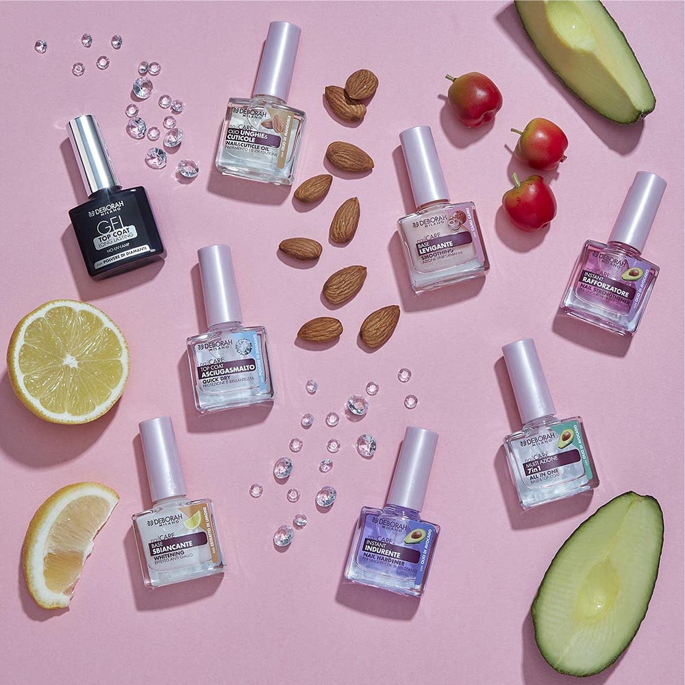 Deborah Milano - Härter Nagellack für knackende Nägel, mit Kalzium, Keratin und Avocadoöl, verleiht