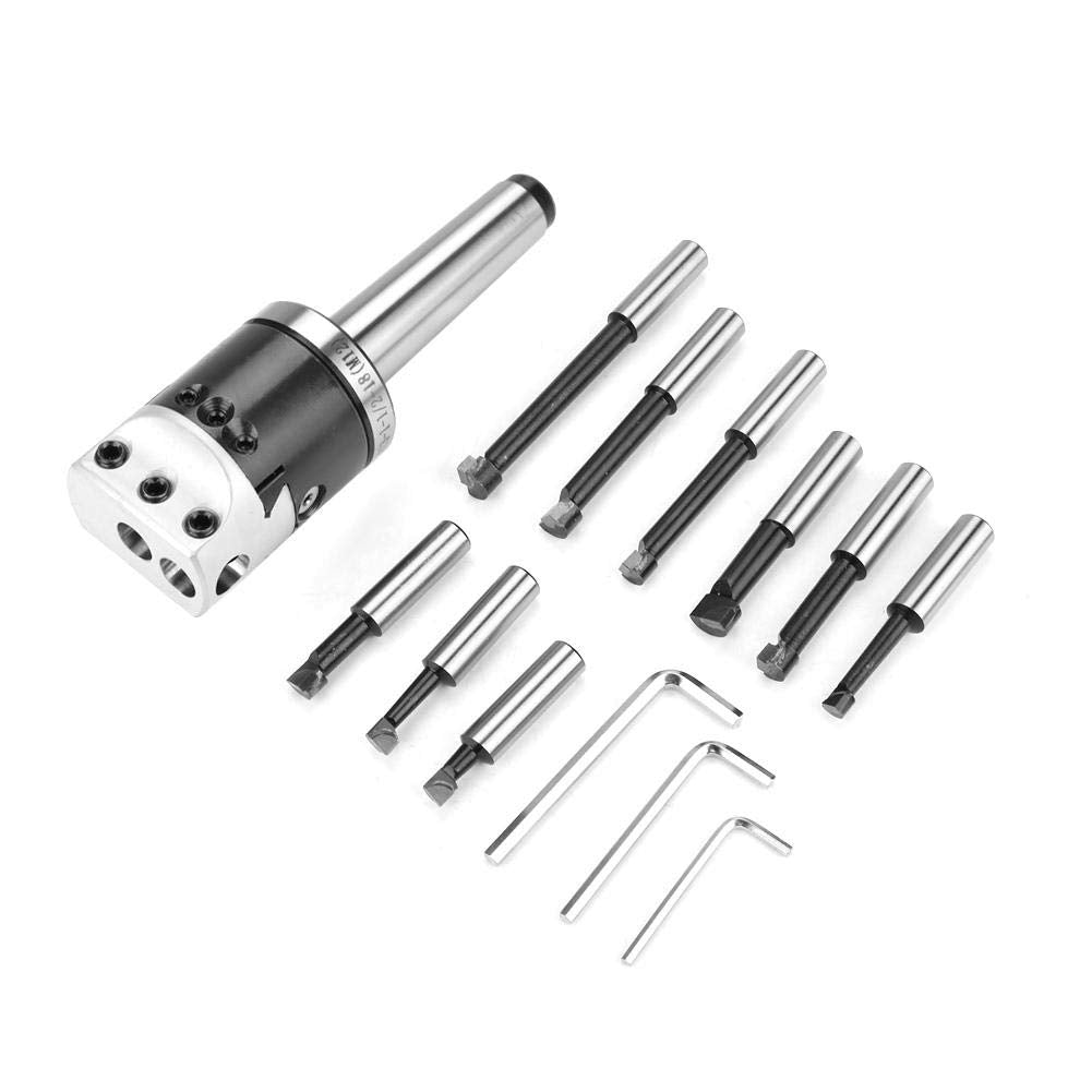 Fräsmaschine Zubehör Set, 14-tlg. F1-12, 50 mm Bohrkopf Set mit 12 mm Bohrstange, Bohrkopf, Deichsel