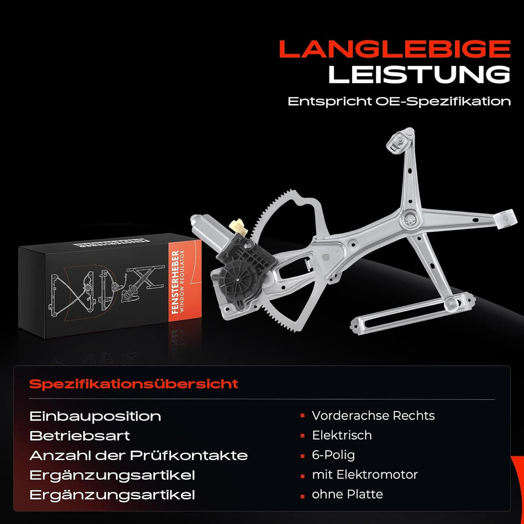 Frankberg elektrisch Mit motor 4/5-Türer Vorne Rechts Kompatibel mit M-Klasse W163 ML230 ML270 CDI M