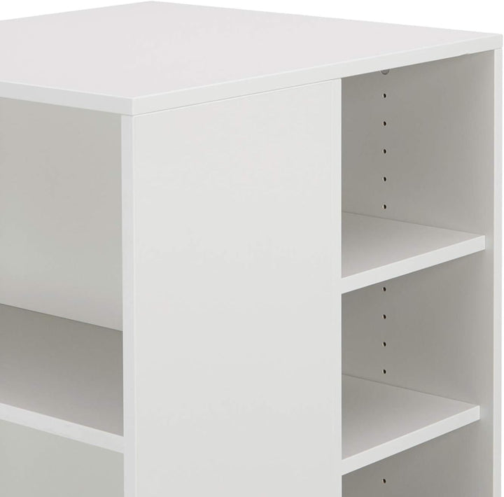 Durable Multifunktions-Wagen 74/59, 3-seitig offen mit 6 Regalböden (528 x 748 x 592 mm), grau, 3113