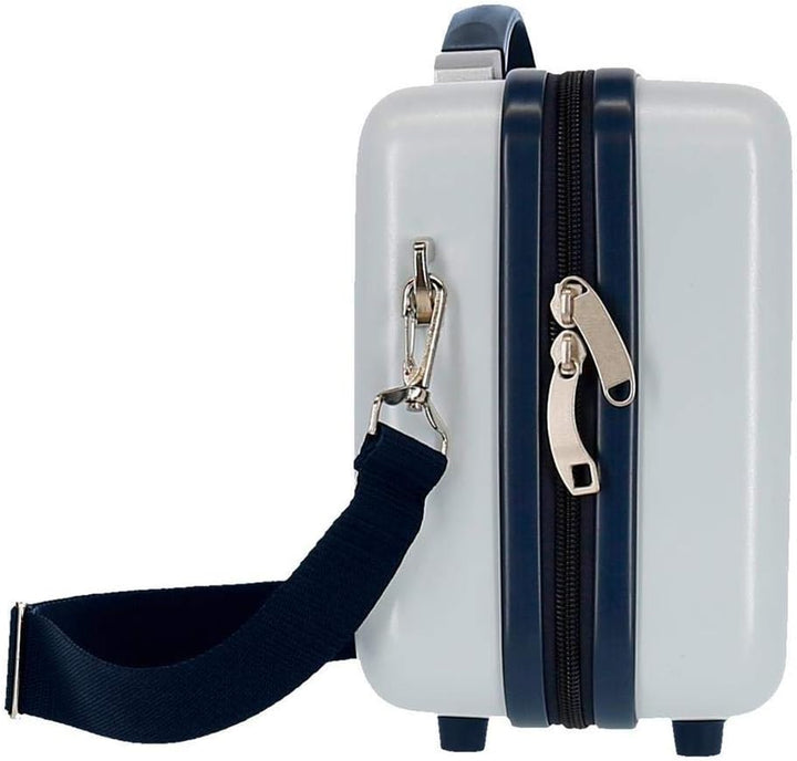 Disney Mickey Denim Kulturbeutel anpassbar mit Umhängetasche, Blau, 29 x 21 x 15 cm, starr, ABS 9,14