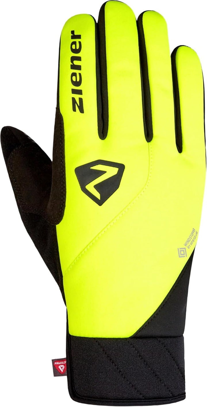 Ziener Herren Donni Fahrrad-Handschuhe Winter | Primaloft, Gore-Tex Infinium 7.5 Poison Yellow, 7.5