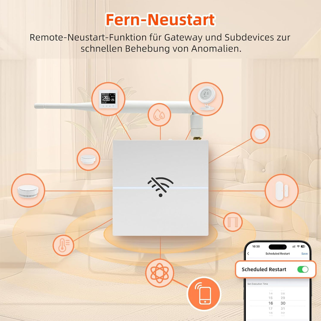 AVATTO Zigbee Gateway, Tuya Zigbee Gateway hub, über Smart Life-App Fernbedienung, (nur für Tuya und