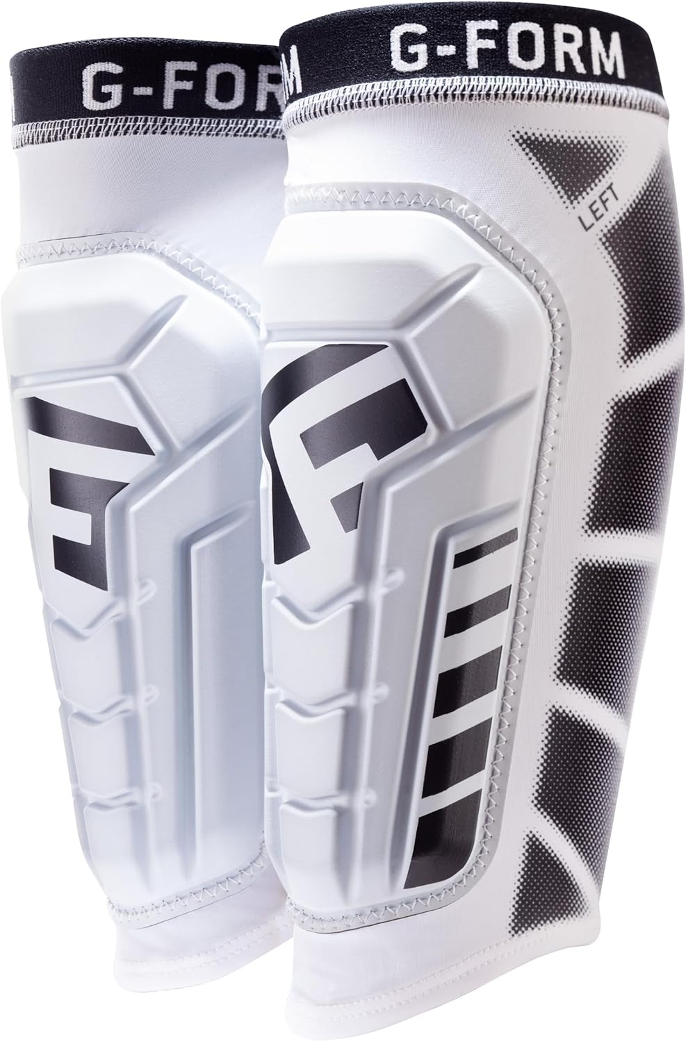 G-Form Pro-S Vento CE Fussball Schienbeinschoner Weiss L, Weiss L