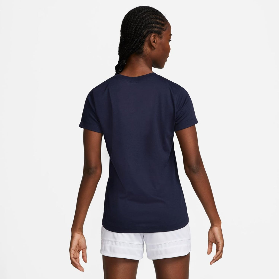 Nike Damen W Nk Df Park20 Ss Tee Hbr T-Shirt (1er Pack), Obsidian/White