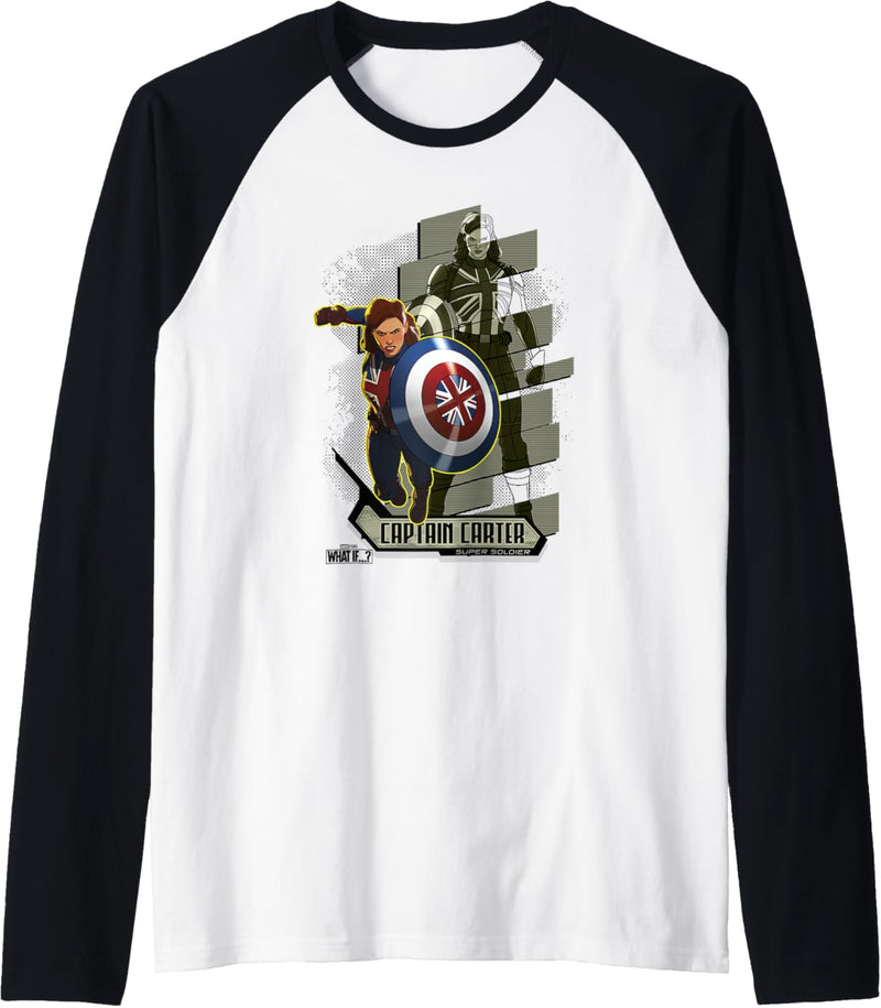 Marvel What If Captain Carter Action Pose Raglan